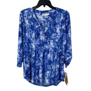 Cathy Daniels Women 3/4 Sleeve Pullover Top Blouse Size S